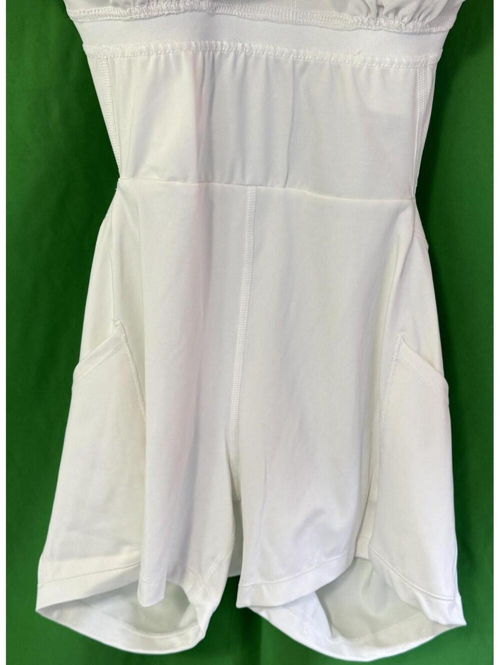 All in Motion White Pleated Tennis Dress Built in Shorts Shelf Bra Womens M - Picture 10 of 10